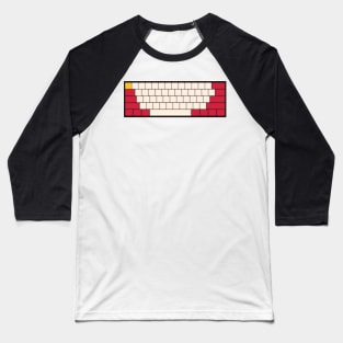 Mechanical Keyboard - Ferrari F1 Team Colour Scheme Baseball T-Shirt